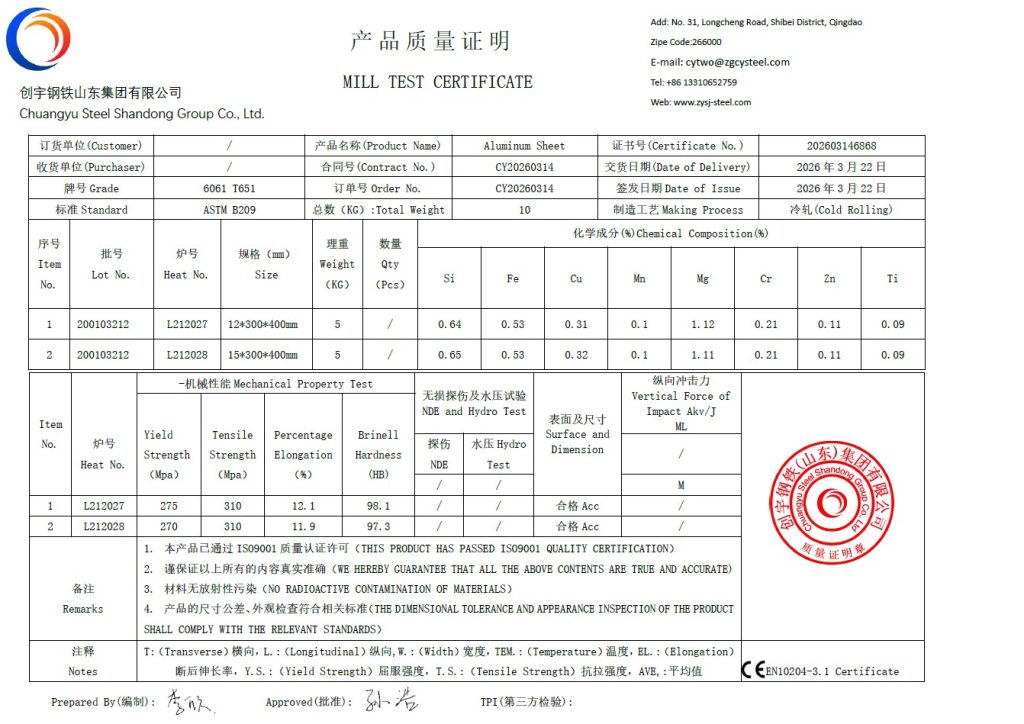 nhôm hợp kim chuangyu steel tphcm