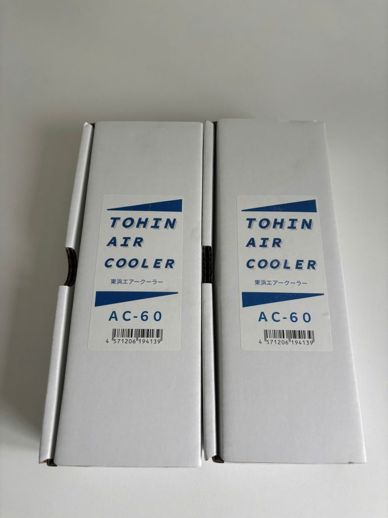 Hộp đựng vỏ giấy thiết bị làm mát khí nén TOHIN Air Cooler AC-60 chính hãng
