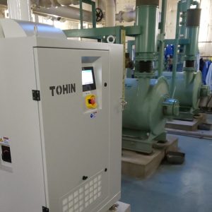 Máy thổi khí TX Turbo TOHIN lắp đặt thực tế thay thế hệ thống máy thổi khí Roots blower cũ tại nhà máy sản xuất.